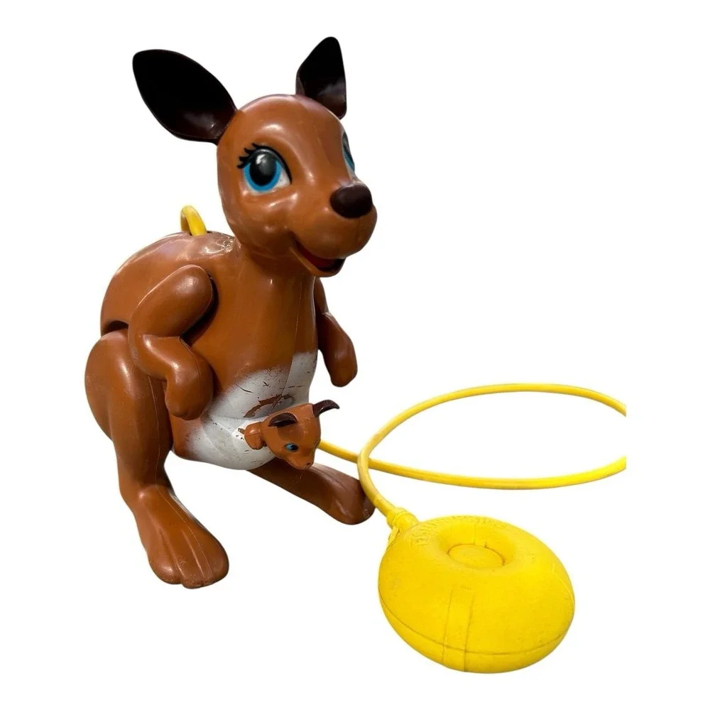 1975 Vintage‎ Fisher Price Katie Kangaroo With a Baby Joey  Working/It Hops